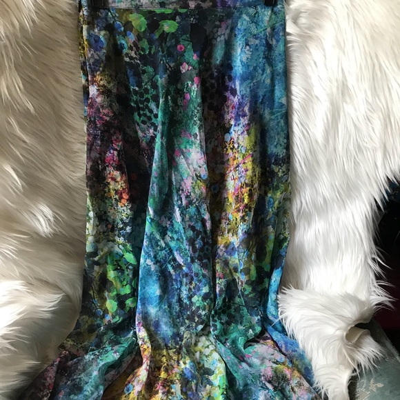 Topshop Blurry Floral Skirt - Picture 5 of 8